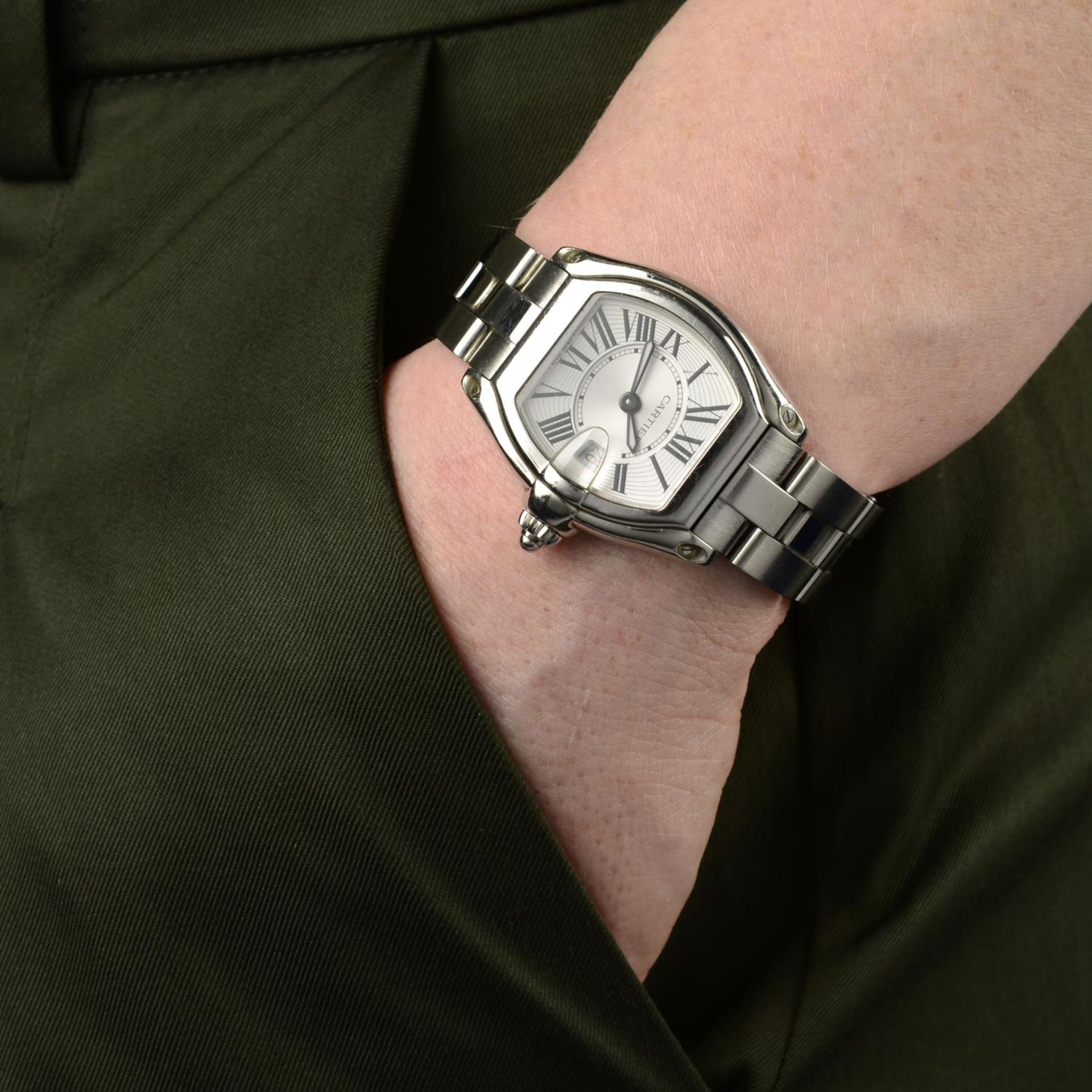 CARTIER - a lady's Roadster bracelet watch. - Image 3 of 5