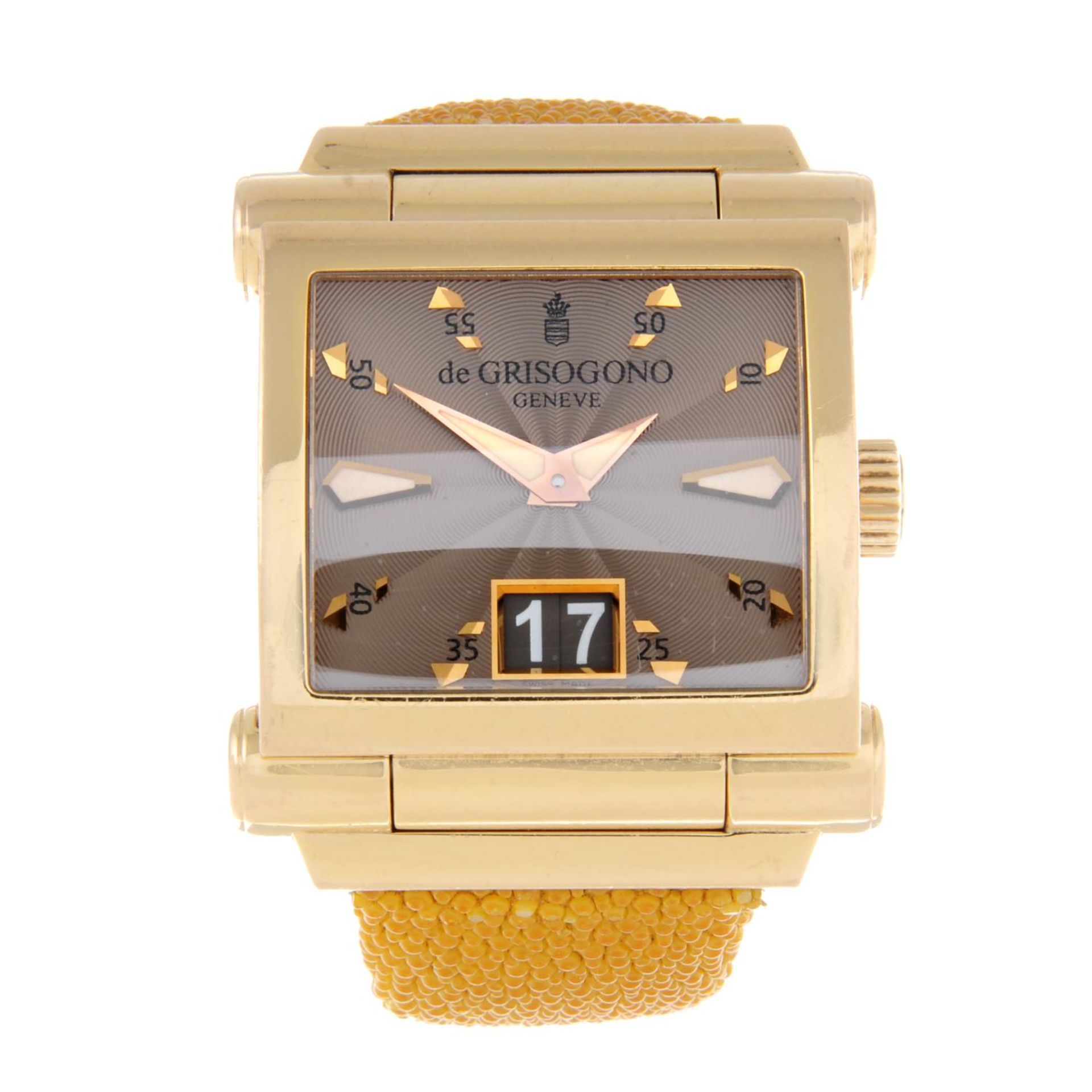 DE GRISOGONO - a gentleman's Instrumento Grande wrist watch.