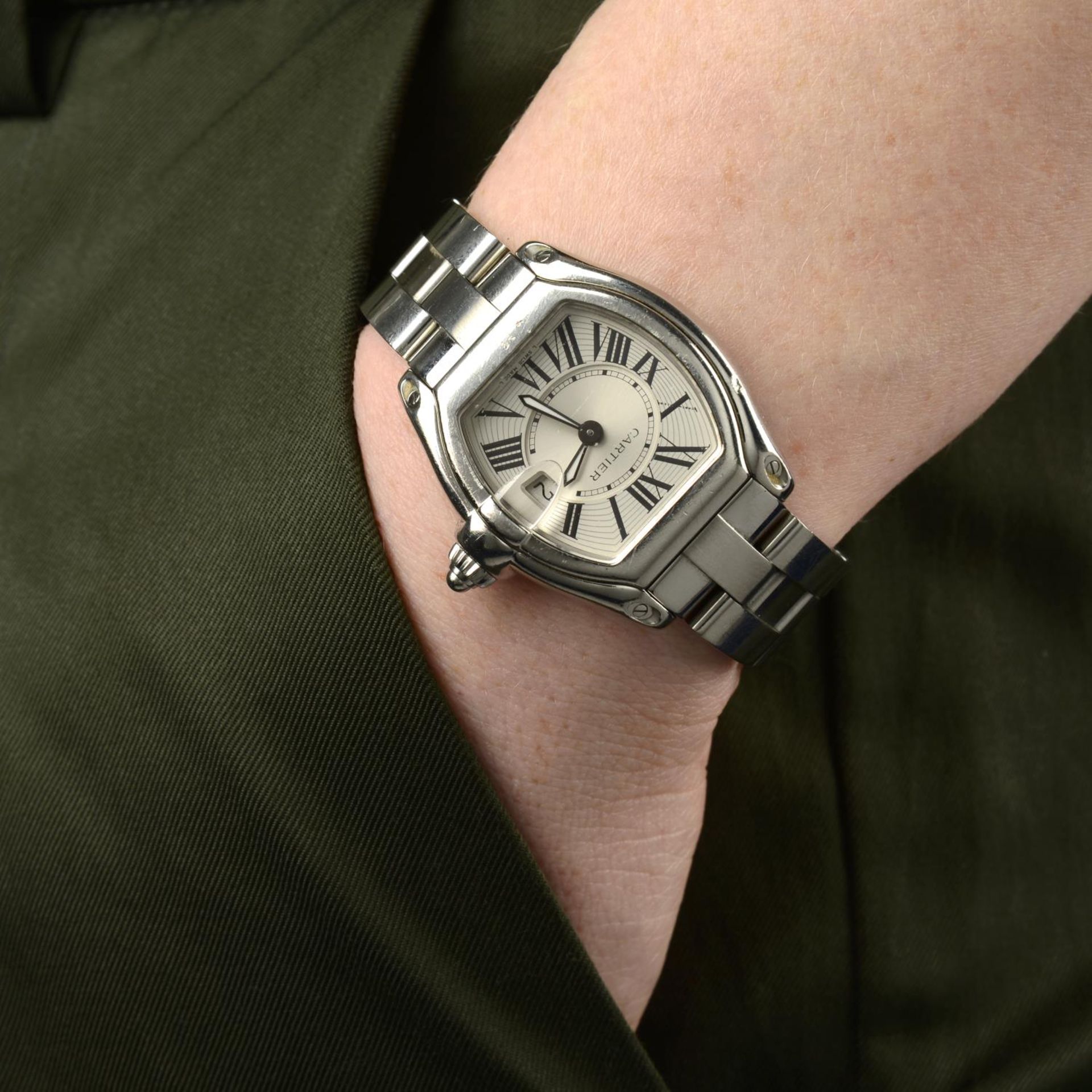 CARTIER - a lady's Roadster bracelet watch. - Image 3 of 5