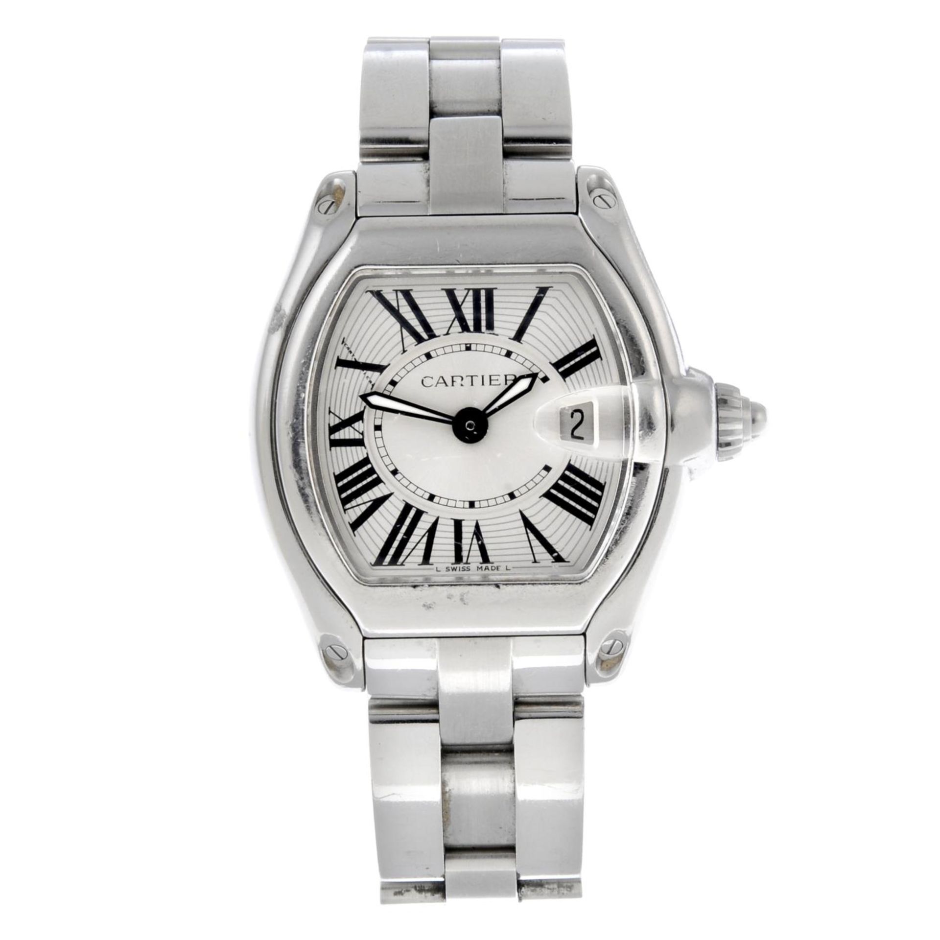 CARTIER - a lady's Roadster bracelet watch.