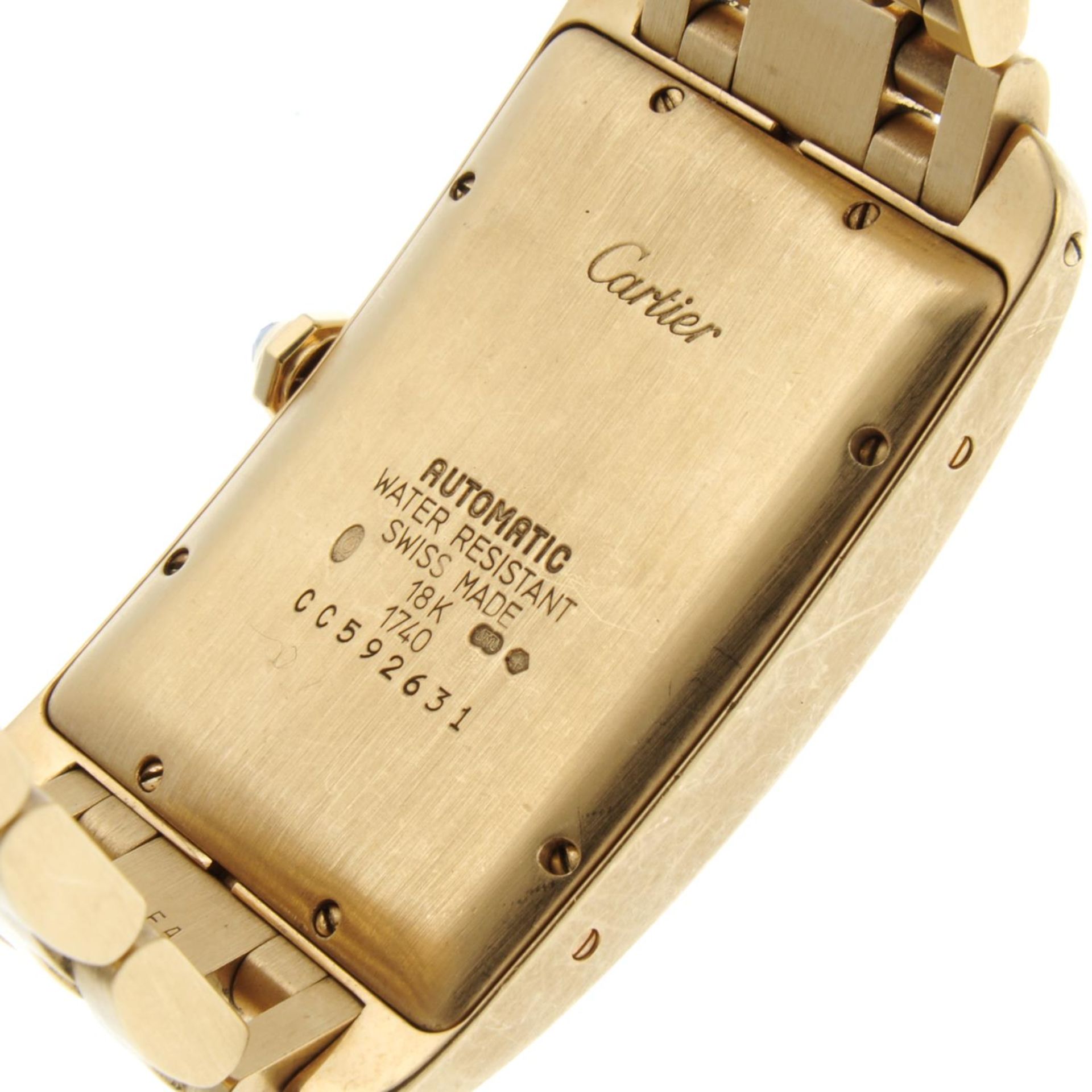 CARTIER - a gentleman's Tank Americaine bracelet watch. - Bild 4 aus 4