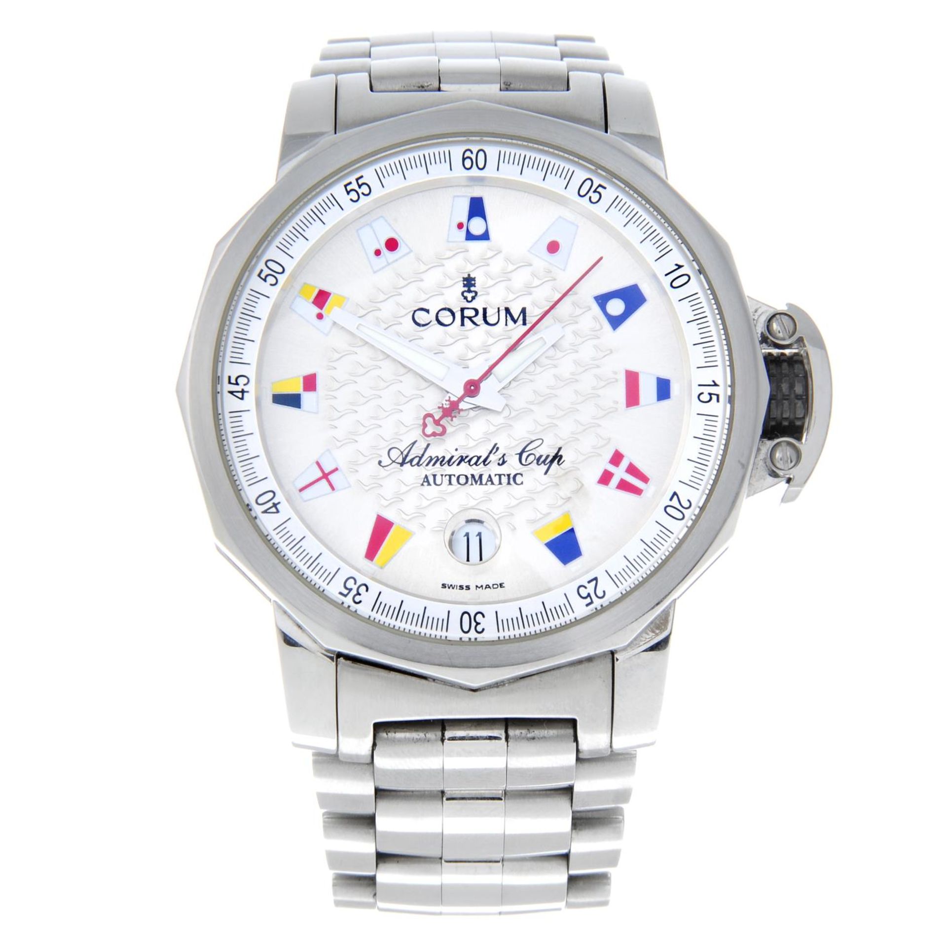 CORUM - a gentleman's Admiral's Cup bracelet watch.