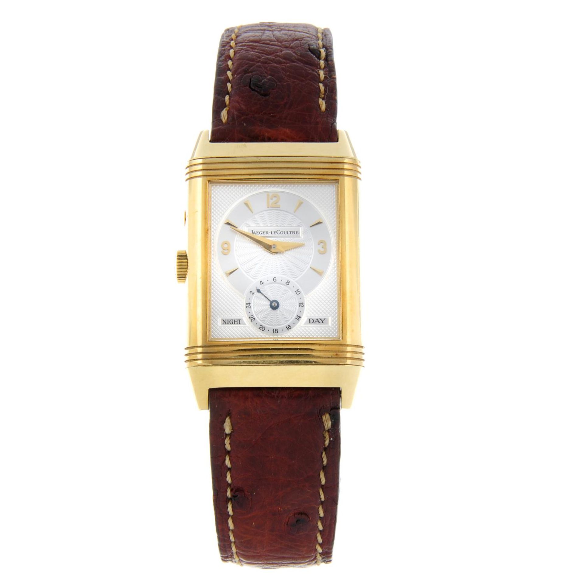 JAEGER-LECOULTRE - a gentleman's Reverso Night & Day wrist watch. - Image 5 of 6