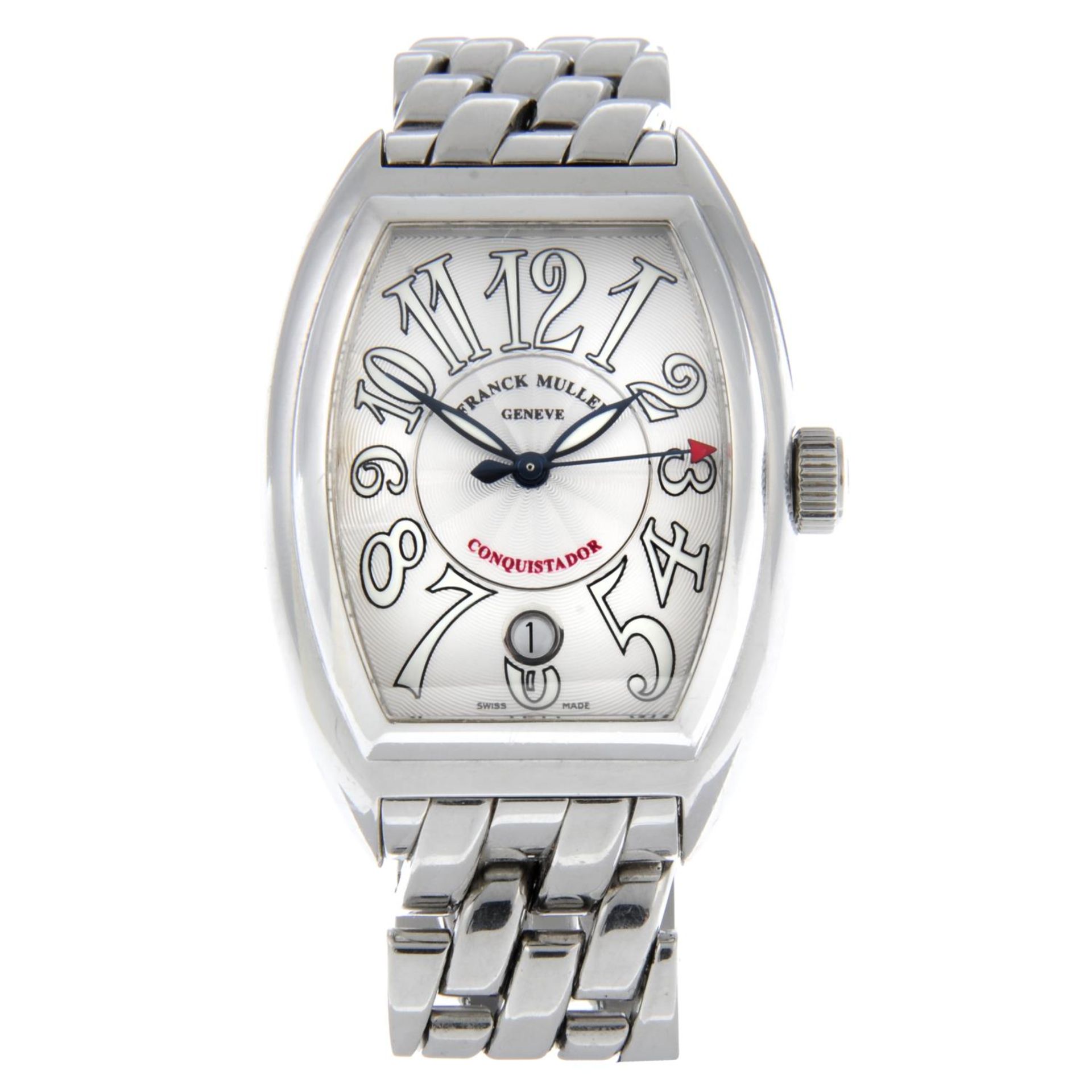 FRANCK MULLER - a gentleman's Conquistador bracelet watch.