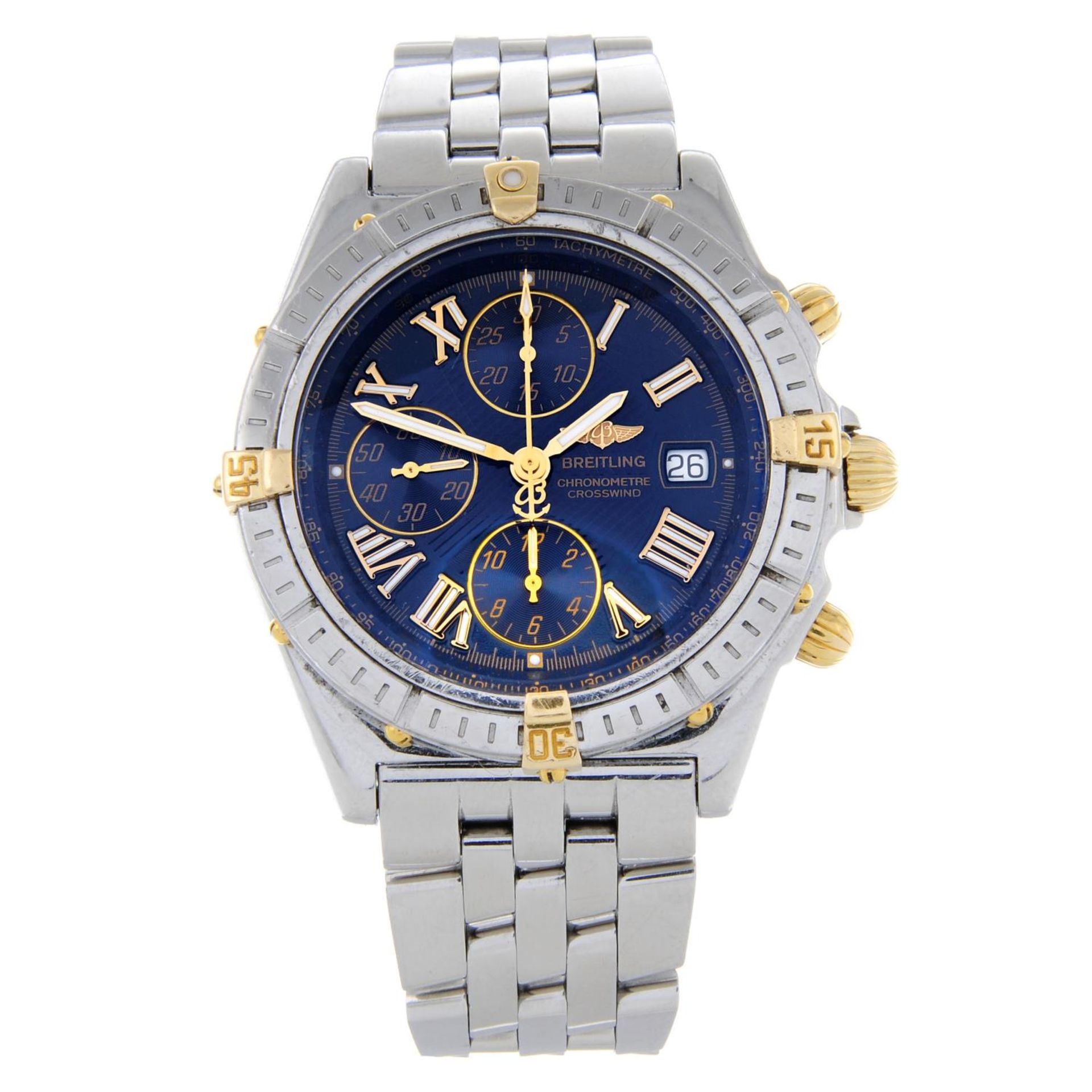 BREITLING - a gentleman's Windrider Crosswind chronograph bracelet watch.