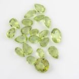 A selection of vari-shape peridots.