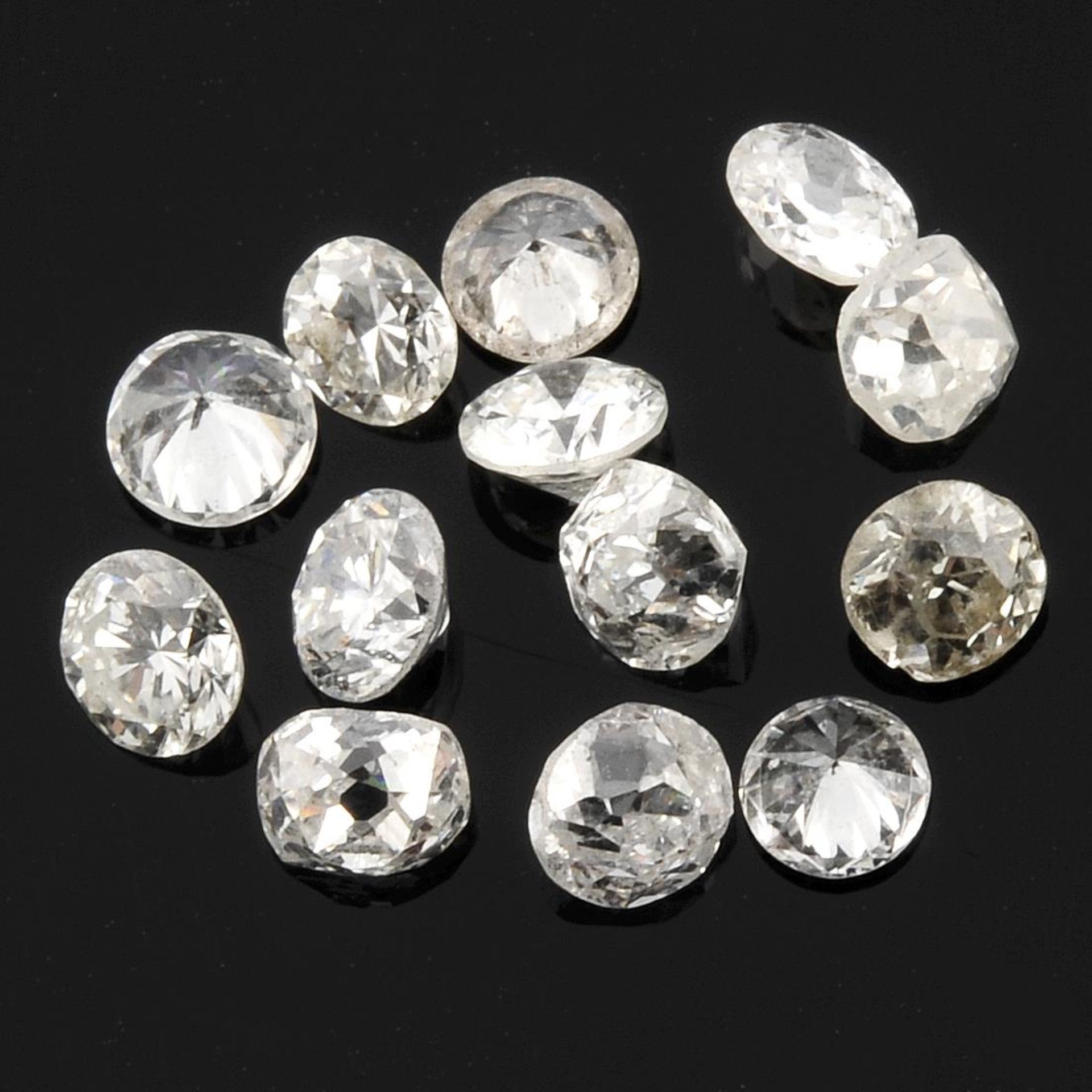 Selection of brilliant cut diamonds, weighing 4.73ct.