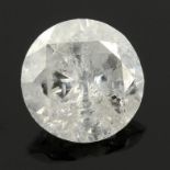 A brilliant cut diamond.