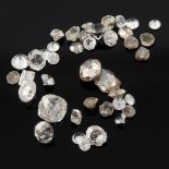 Selection of old cut diamonds,