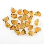 A selection of vari-shape citrines, weighing 51.46ct.