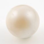 A cultured pearl.