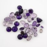 A selection of vari-shape amethysts.