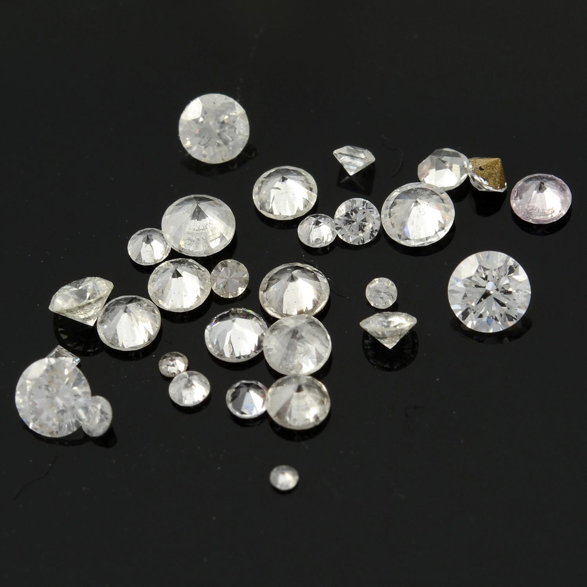 A selection of diamonds.