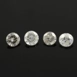Selection of brilliant cut diamonds, estimated total weight 2.82cts.
