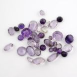 A selection of vari-shape amethysts.