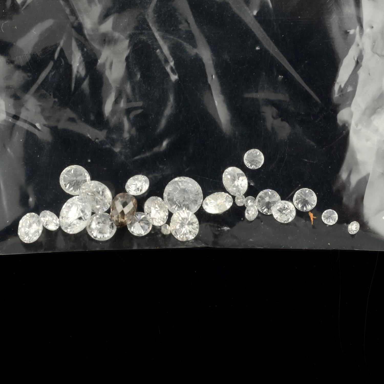 A small selection of diamonds, estimated total weight 1.67cts. - Image 2 of 2