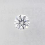 A brilliant-cut diamond, weighing 0.22ct.