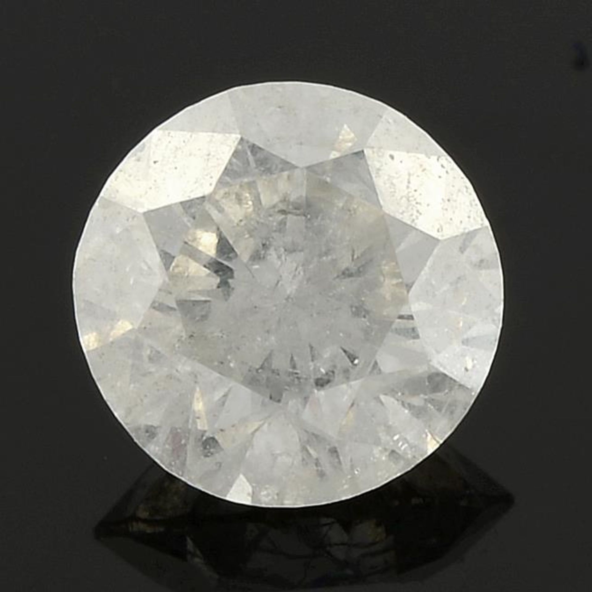 A brilliant cut diamond.