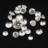 Selection of brilliant cut diamonds, weighing 4.03ct.