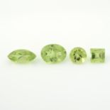 Selection of vari-shape peridots,