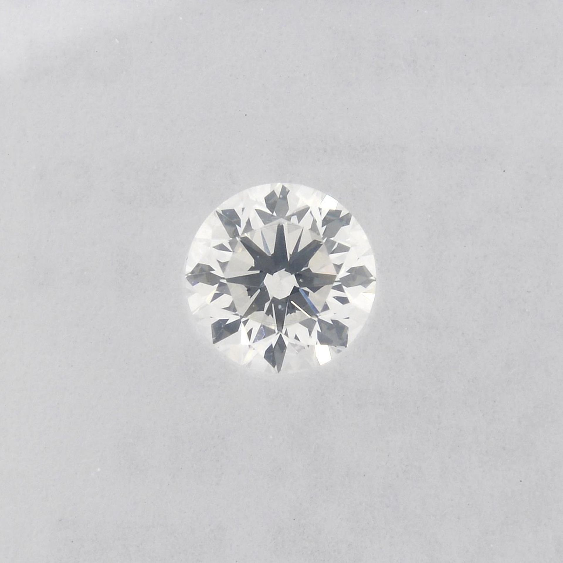 A brilliant-cut diamond, weighing 0.30ct.