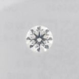 A brilliant-cut diamond, weighing 0.30ct.