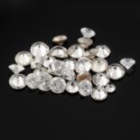 Selection of brilliant cut diamonds, weighing 3ct.