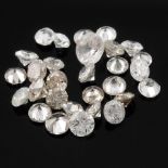 Selection of brilliant cut diamonds, weighing 4.24ct.