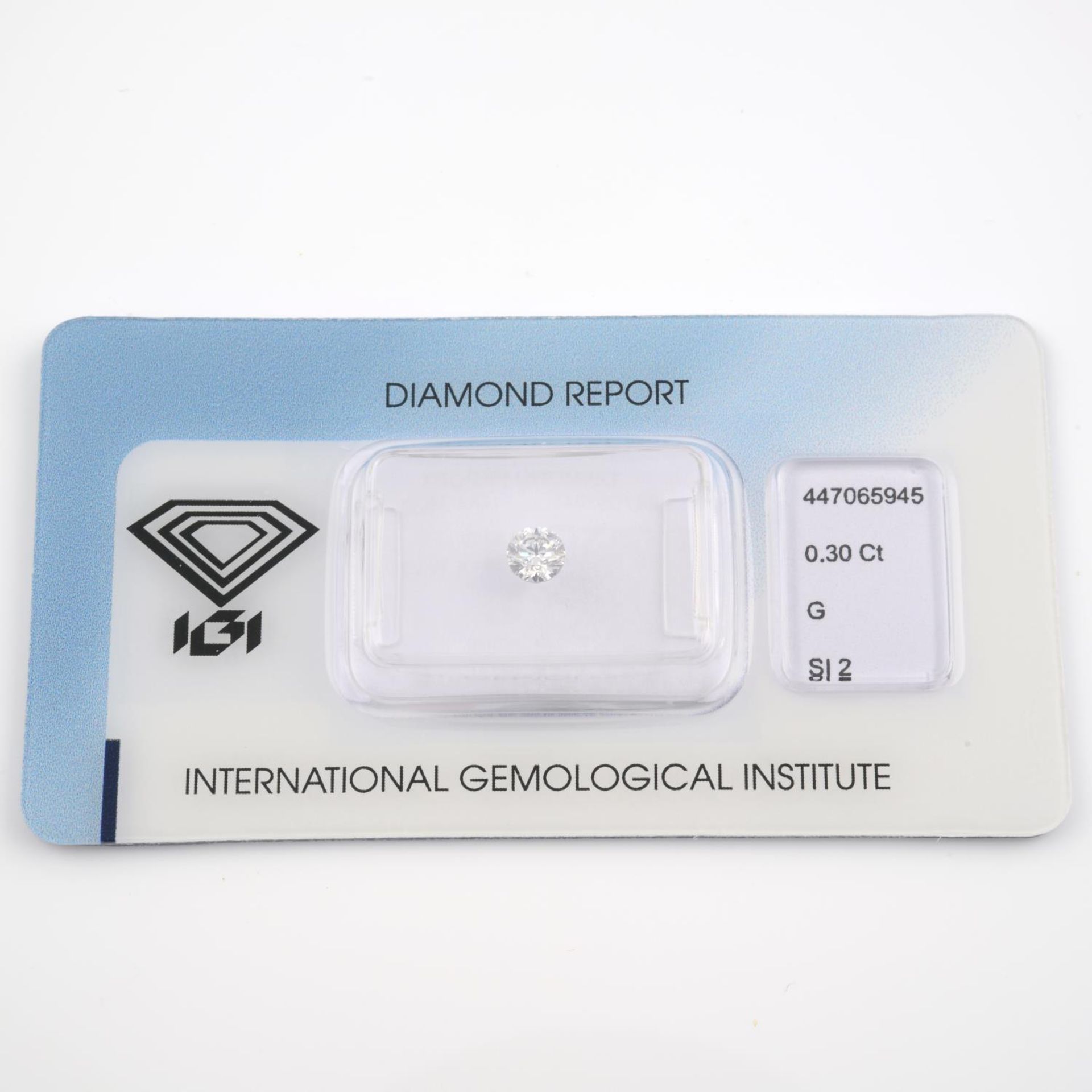 A brilliant-cut diamond, weighing 0.30ct. - Bild 2 aus 4