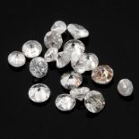 Selection of brilliant cut diamonds, weighing 4.03ct.