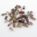 A selection of rough tourmalines, estimated total weight 40gms.