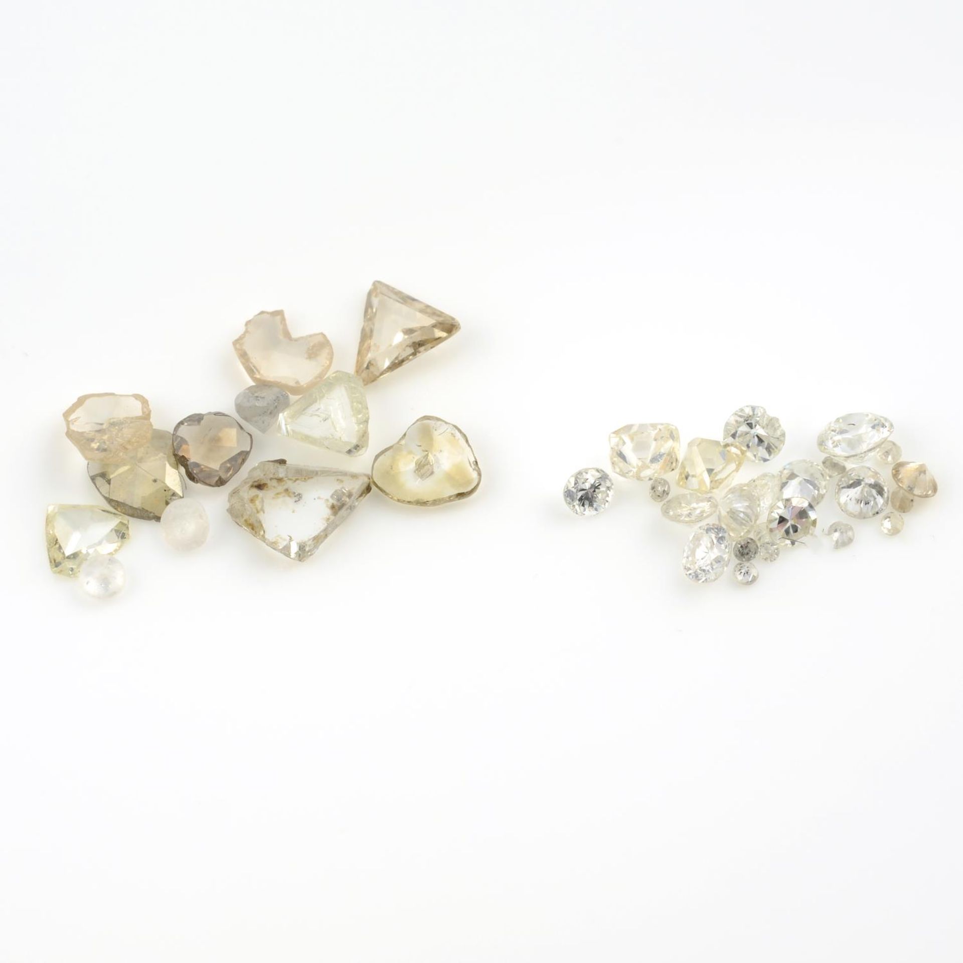 Selection of old cut diamonds, - Bild 2 aus 2