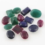 Selection of gemstones,