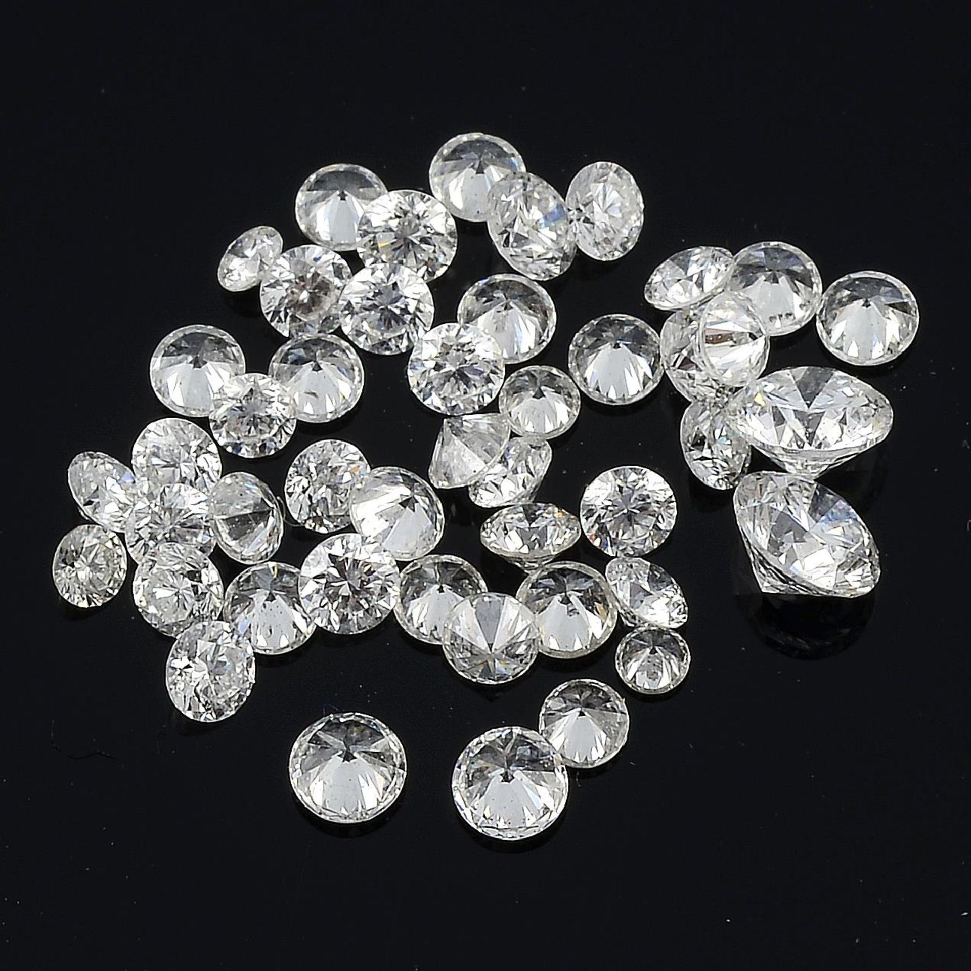 Selection of melee diamonds,