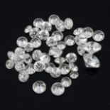 Selection of melee diamonds,
