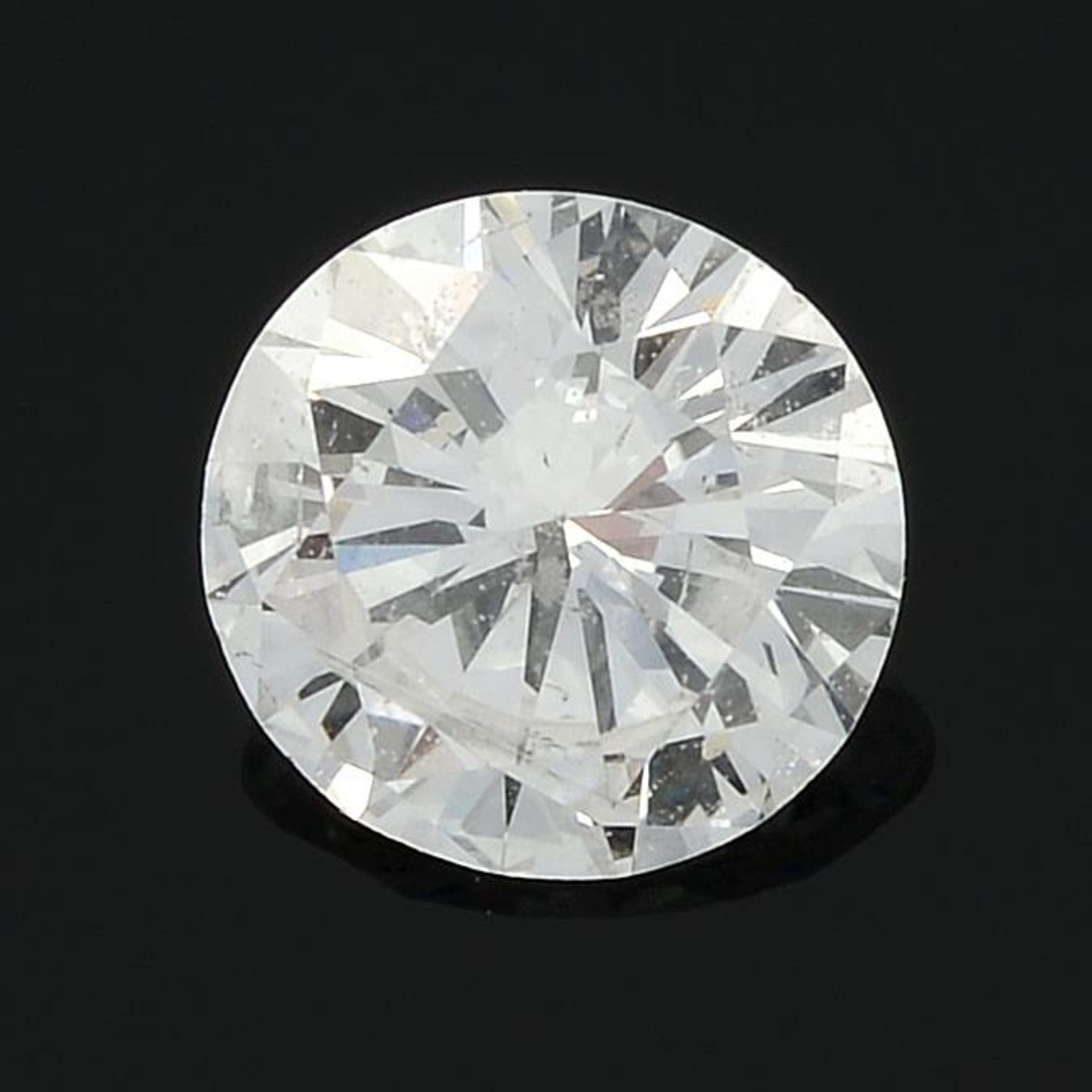 A brilliant-cut diamond, weighing 0.34ct.