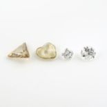 Selection of old cut diamonds,