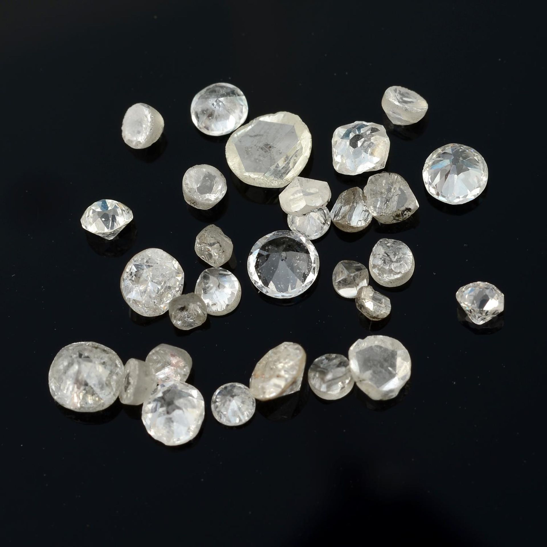 A selection of diamonds, estimated total weight 8.08cts.