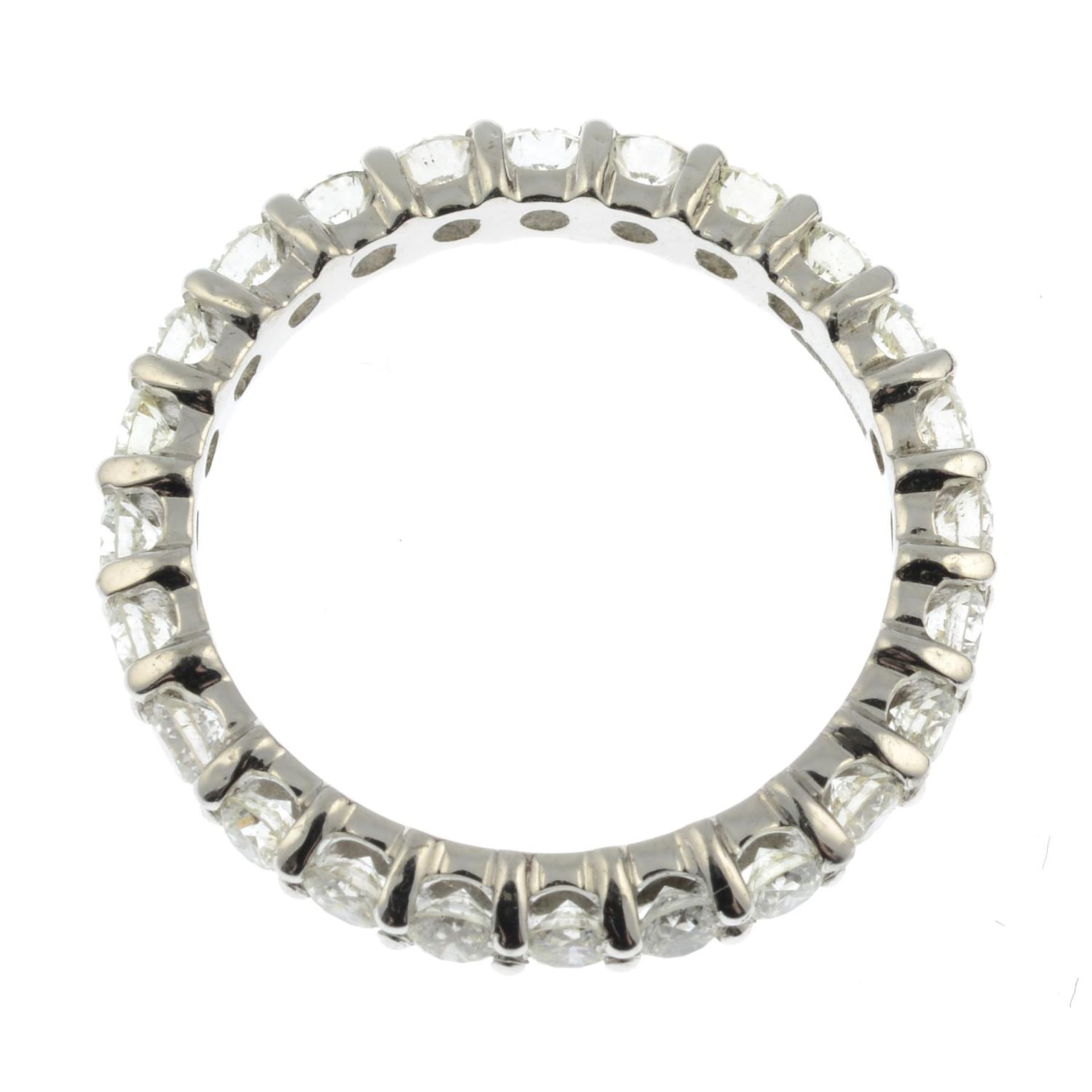 A brilliant-cut diamond full eternity ring.Estimated total diamond weight 1ct. - Image 3 of 3