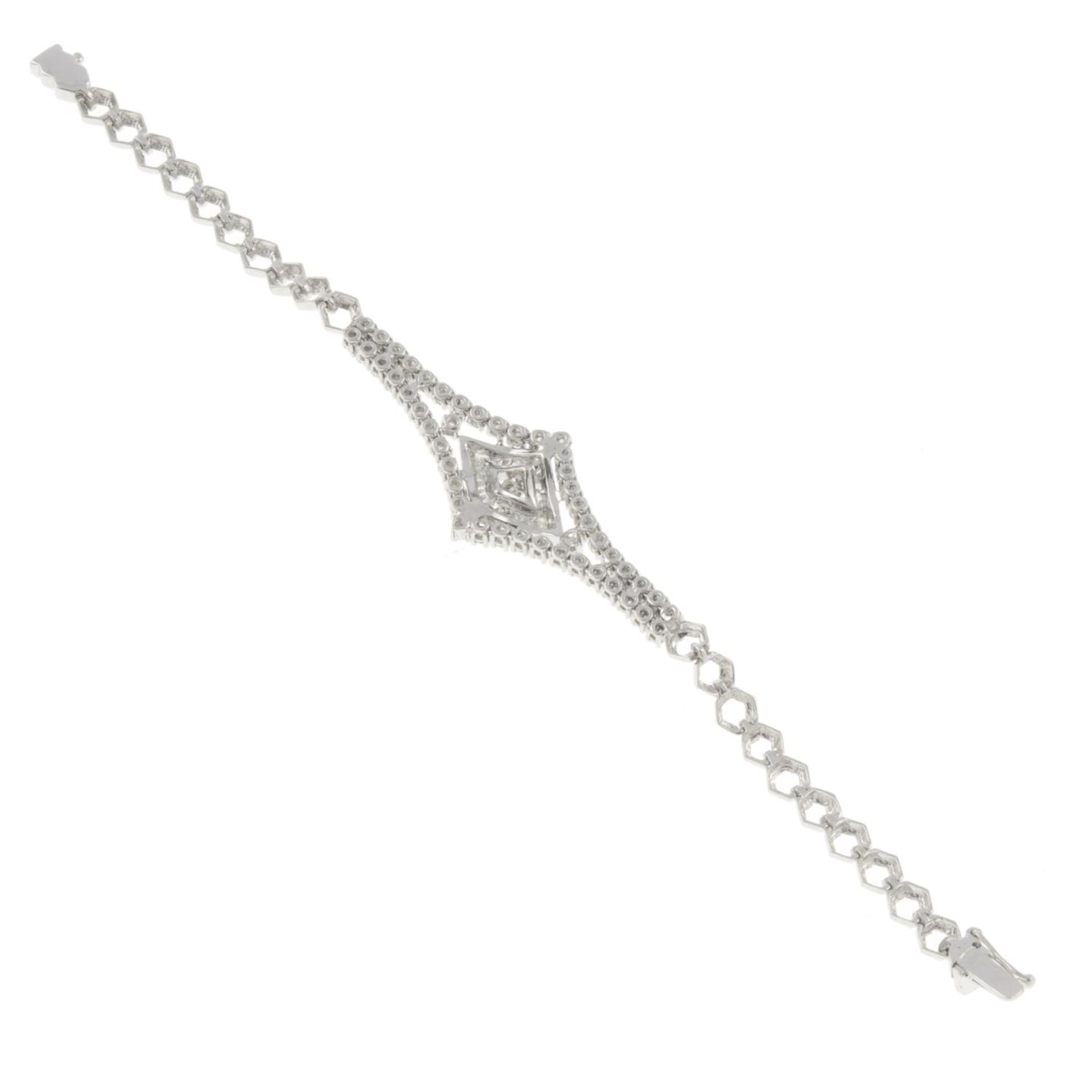 A vari-cut diamond bracelet.Estimated total diamond weight 2.25cts, - Image 3 of 3