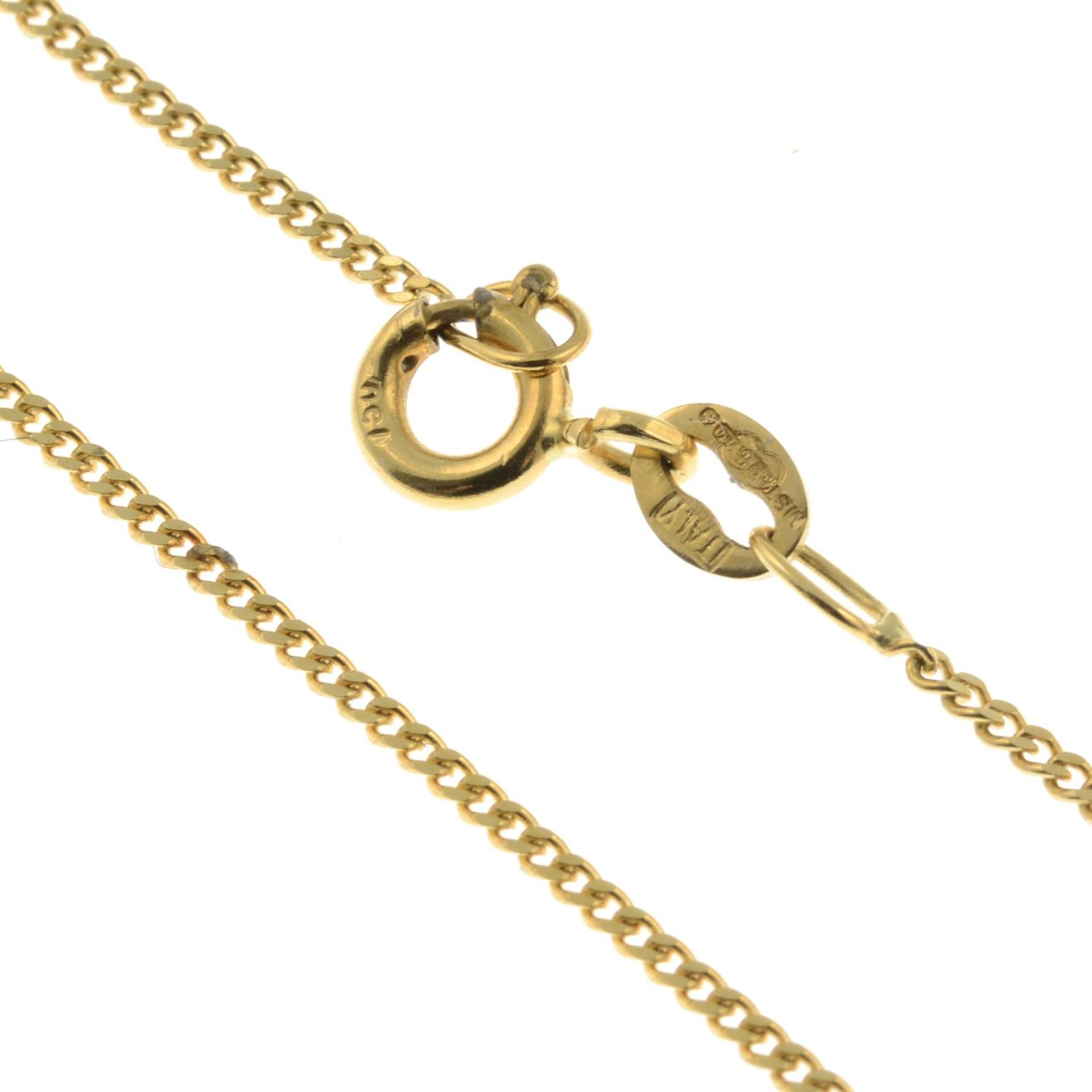 An 18ct gold brilliant-cut diamond cross pendant, - Image 3 of 3