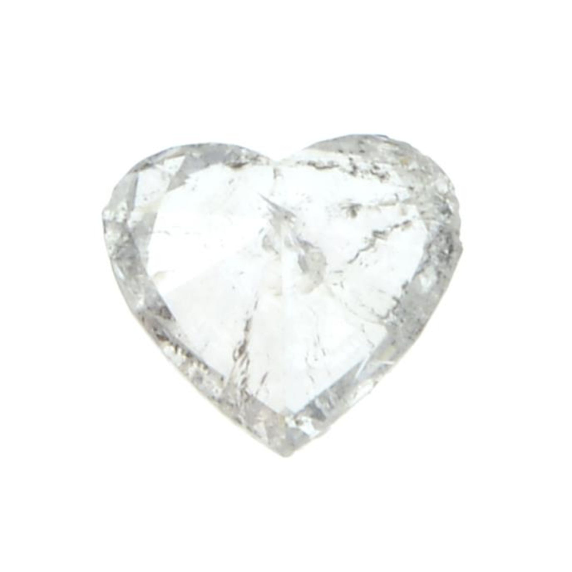 A heart shape diamond weighing 0.54ct. - Image 2 of 2