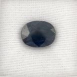 An oval shape blue sapphire weighing 2.94ct within IGL seal.