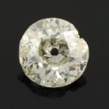 A brilliant cut diamond, weighing 0.52ct.