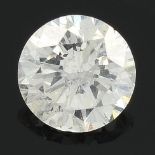 A brilliant cut diamond, weighing 0.35ct.