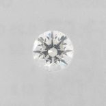 A brilliant-cut diamond, weighing 0.25ct.