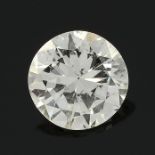 A brilliant cut diamond.