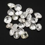 Selection of brilliant cut diamonds, weighing 3ct.