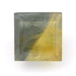 A square shape yellow sapphire, weighing 4.32ct.