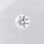 A brilliant-cut diamond, weighing 0.27ct.